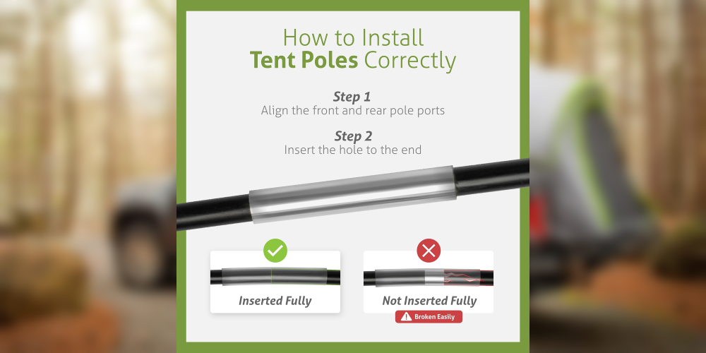 Napier Backroadz Truck Tent tents-pole