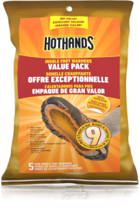 HotHands Insole Foot Warmers With Adhesive Value Pack (5-Pairs)