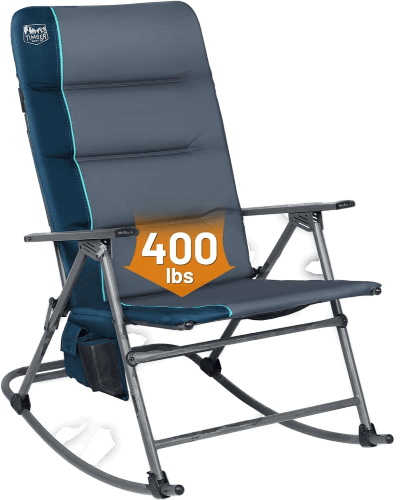 TIMBER RIDGE High Back Oversized Folding Rocking Camping Chair