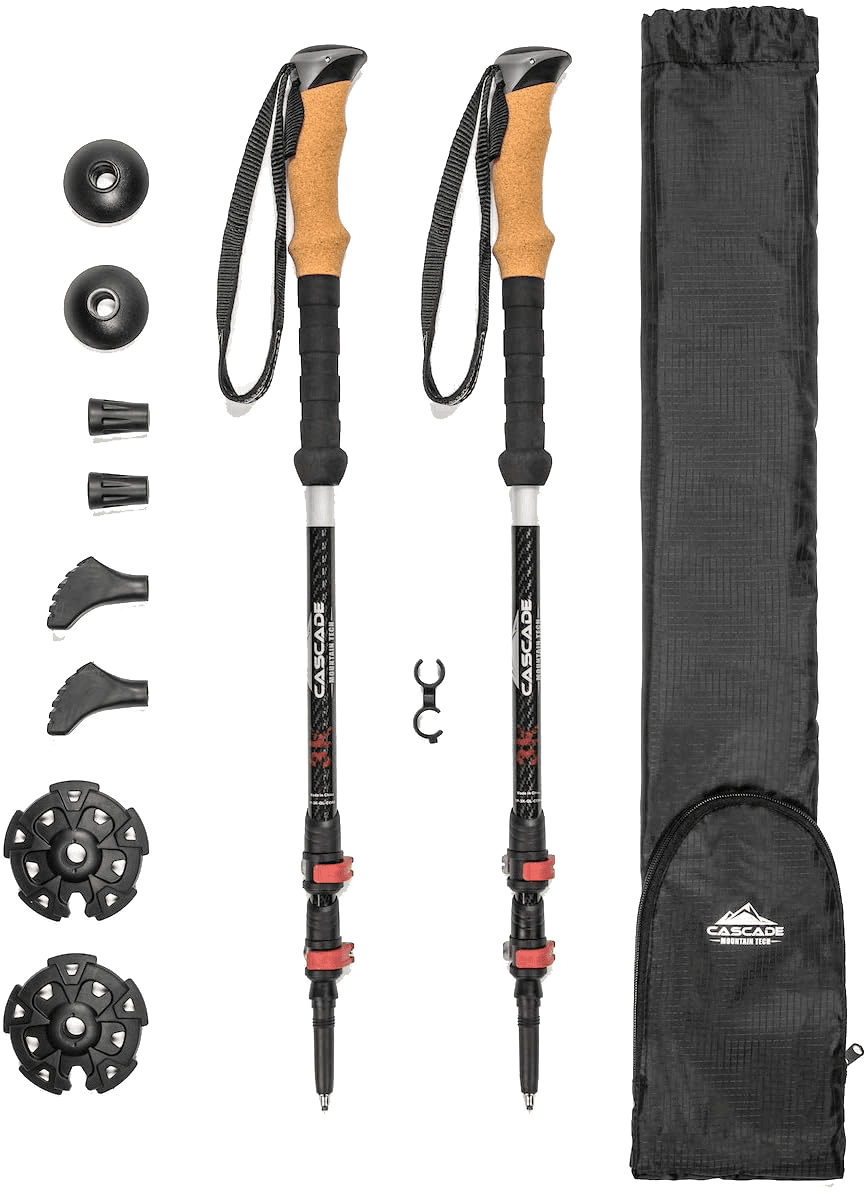 Carbon fiber trekking pole