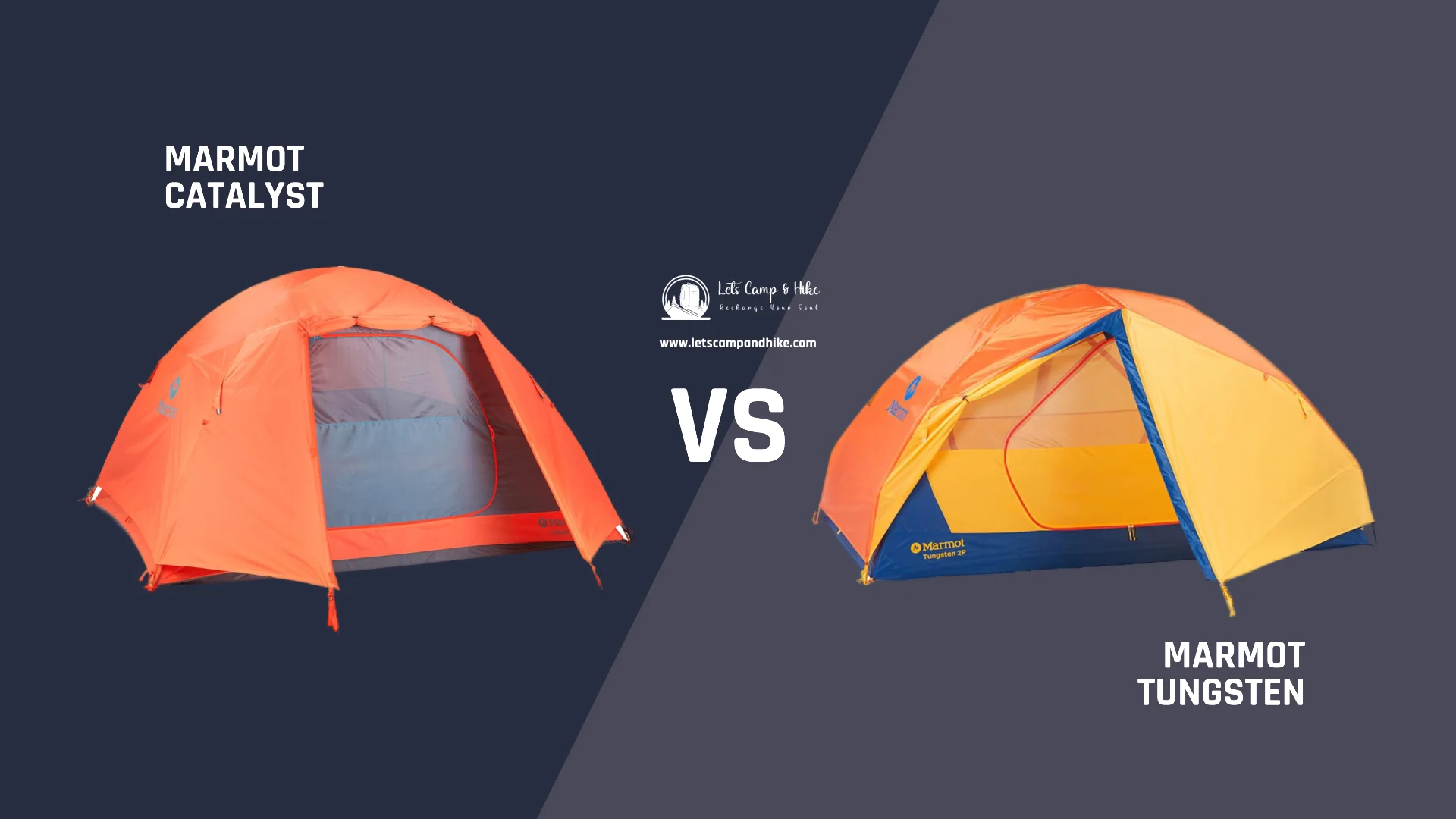 Marmot Catalyst Tent vs Tungsten: side-by-side comparison